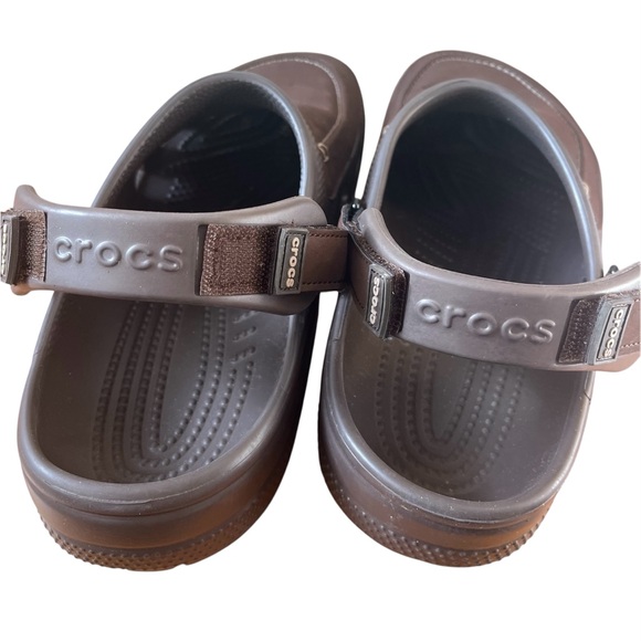 CROCS Men's Yukon Vista ll Dark Brown Clogs Sz 13 - Picture 6 of 8